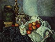 Paul Cezanne stilleben med krukor och frukt oil painting artist